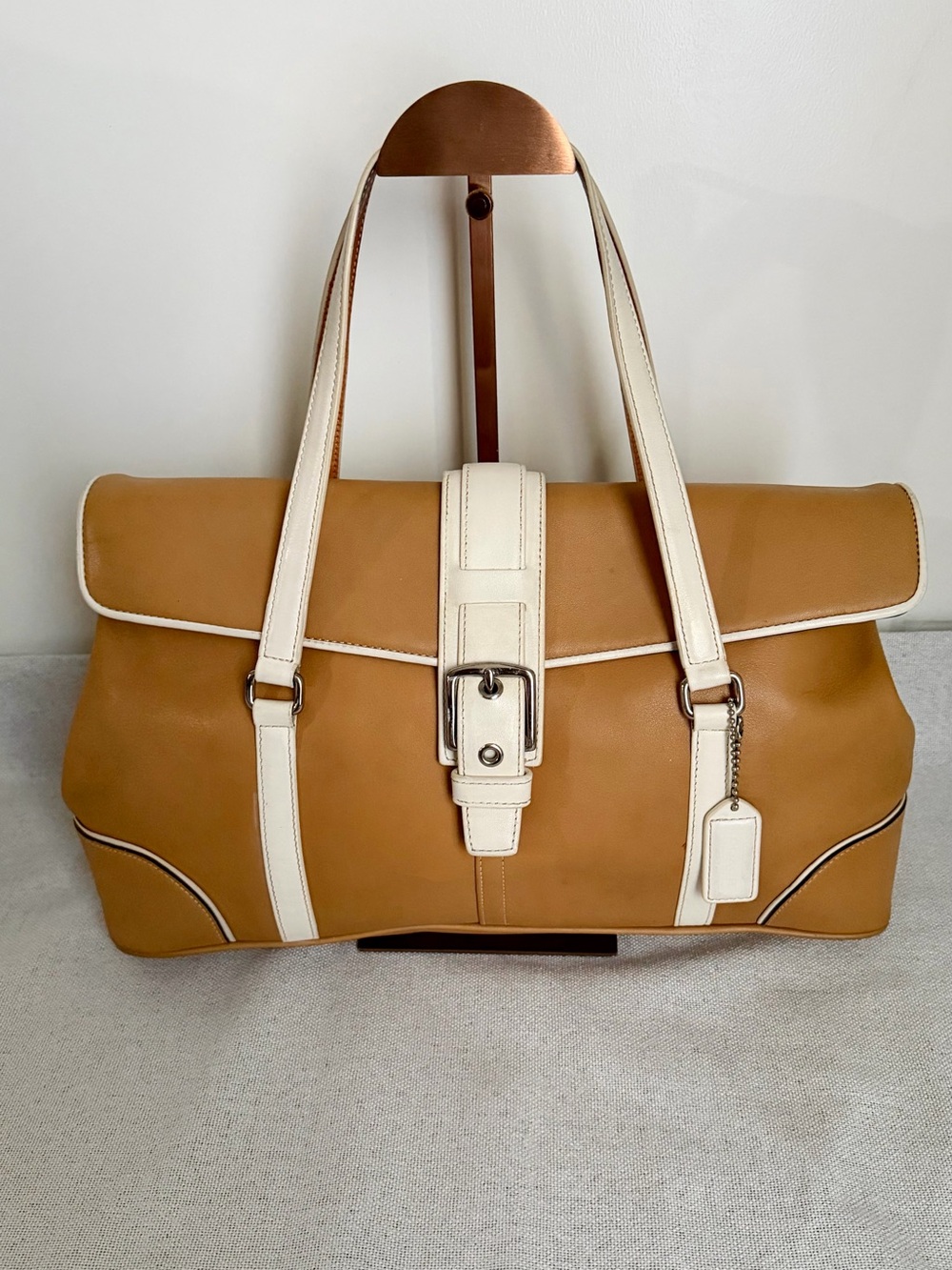 Vintage Coach Hampton Flap Satchel